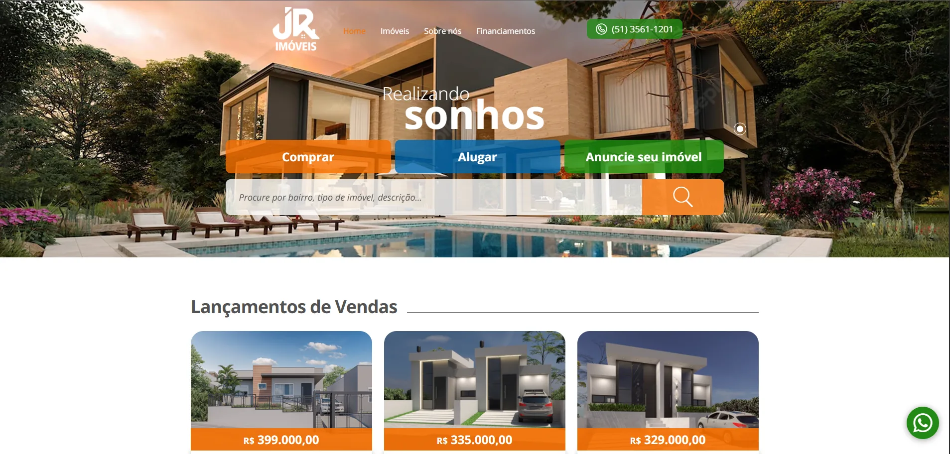 Jr Imóveis screenshot